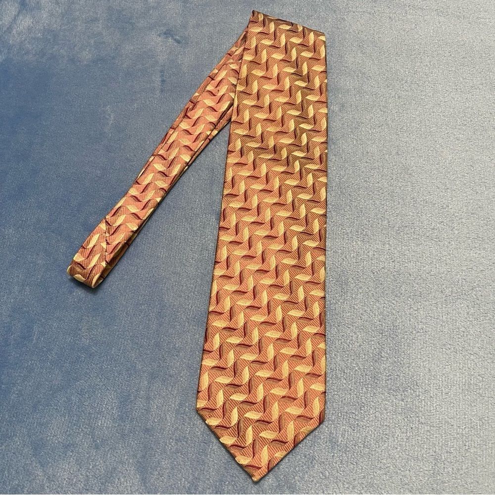 PRONTO UOMO silk geometric tie